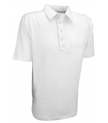 OW-SHSP Men's White Sports Pique Shirt