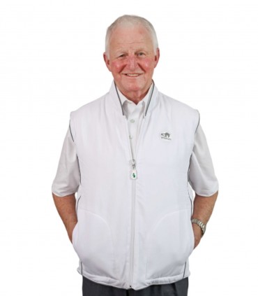 OW-FLG White Fleece Reversible Gilet