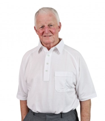 OW-SHSP Men's White Sports Pique Shirt