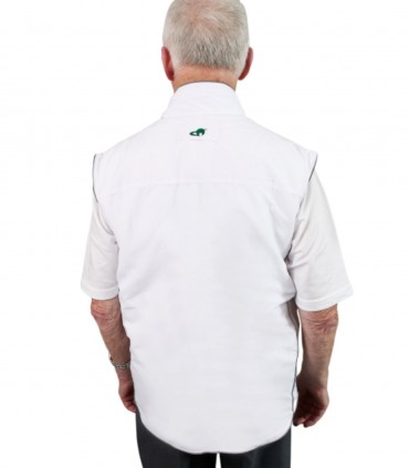 OW-FLG White Fleece Reversible Gilet