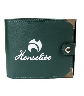 Henselite Small Leather Scorecard Holder - Green