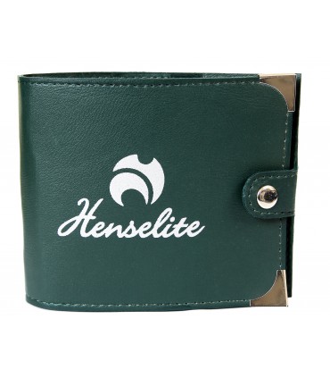 Henselite Small Leather Scorecard Holder - Green