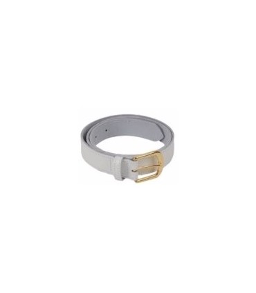 Emsmorn Leather Belt - White